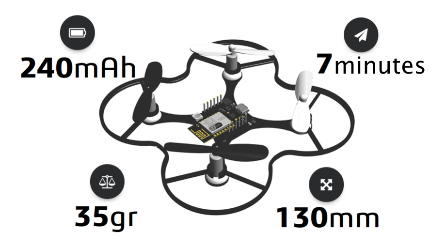 Mini store programmable drone